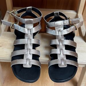 Clark’s Metallic Strappy Sandals